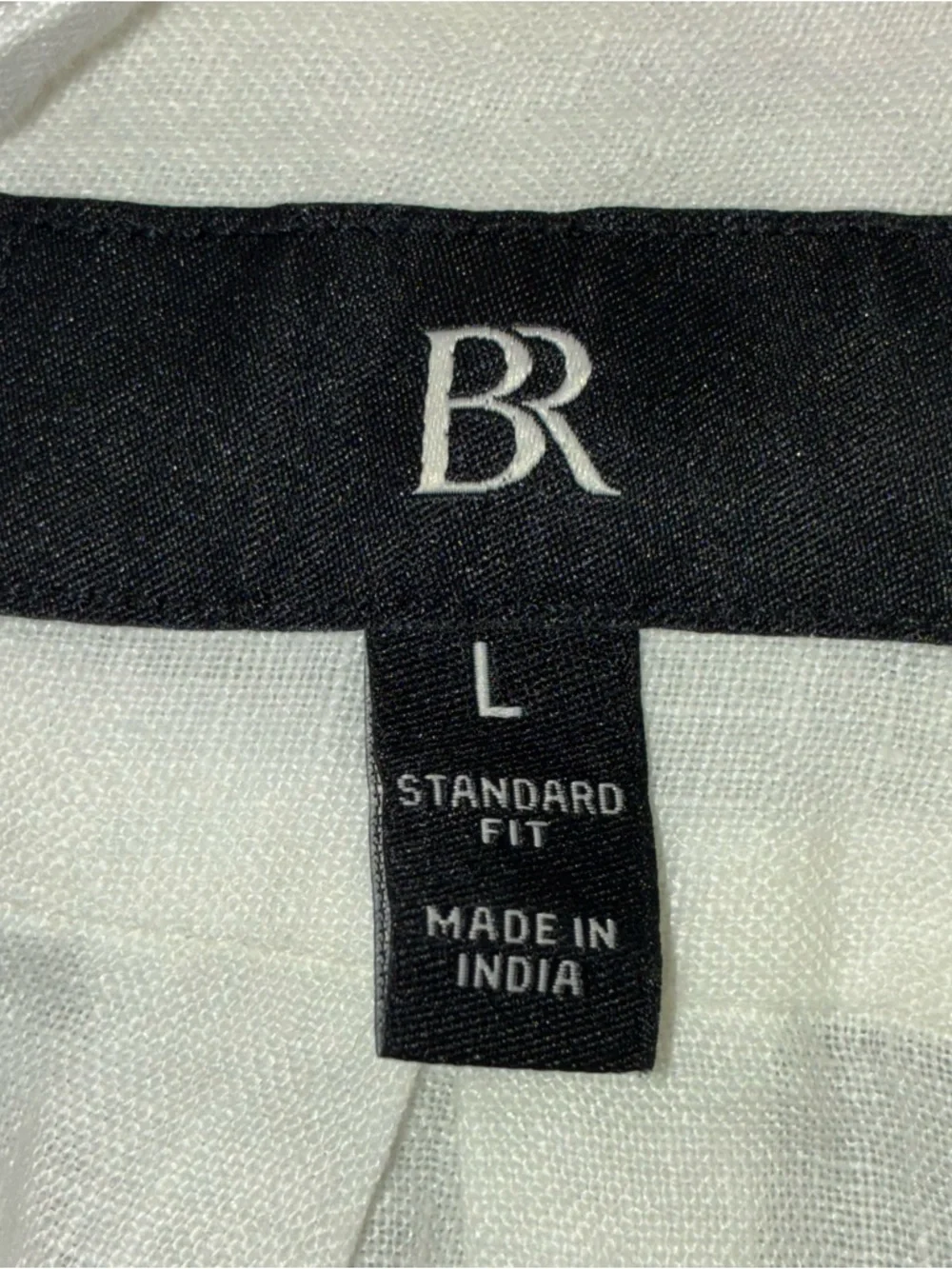 Banana Republic 100% Linen Shirt Ivory Long Sleeve Button-Up Men’s Large